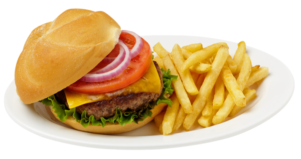 Cheese Burger and fries